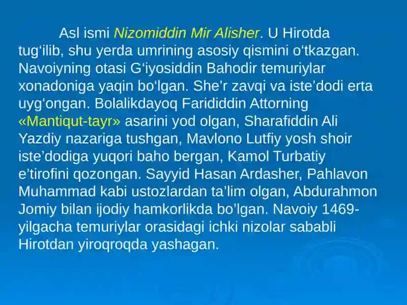 “Navoiyning adabiyotshunoslik asarlari” 3