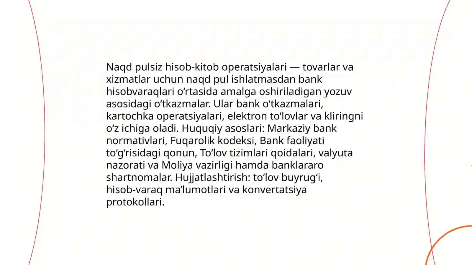 Naqd pulsiz hisob – kitob operatsiyalari hisobi 3