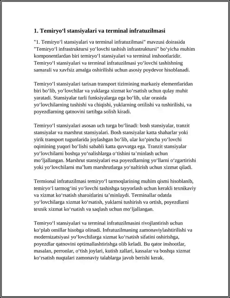 Temiryo‘l stansiyalari va terminal infratuzilmasi 3