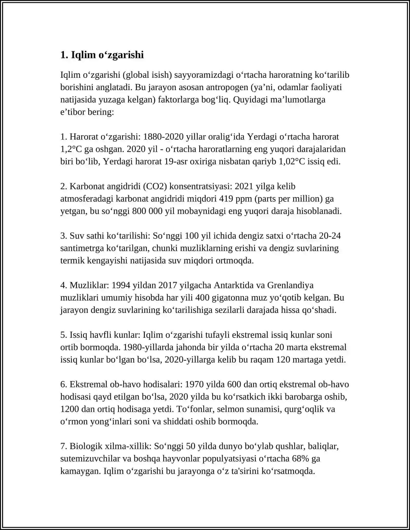 EKOLOGIYANING GLOBAL MUAMMOLARI 3