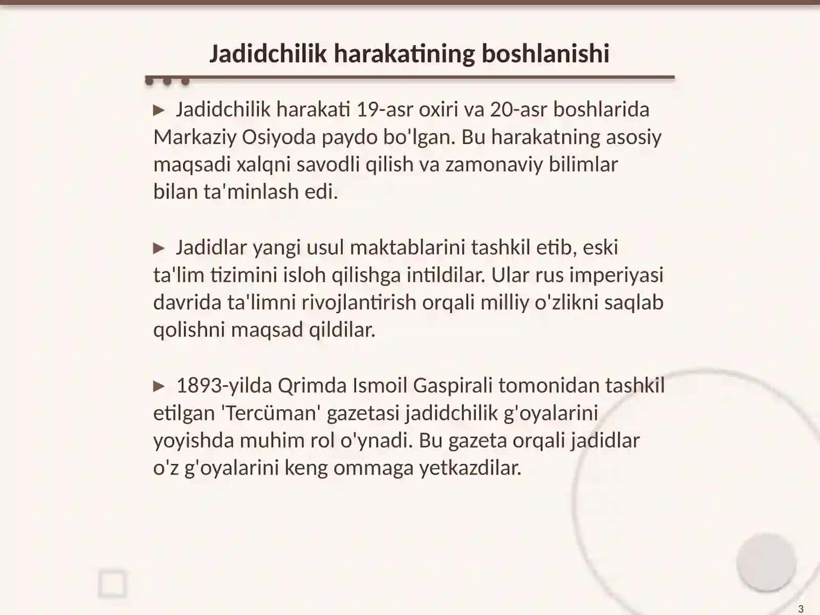 Jadid marifatparvarlarining pedagogik qarashlari 3