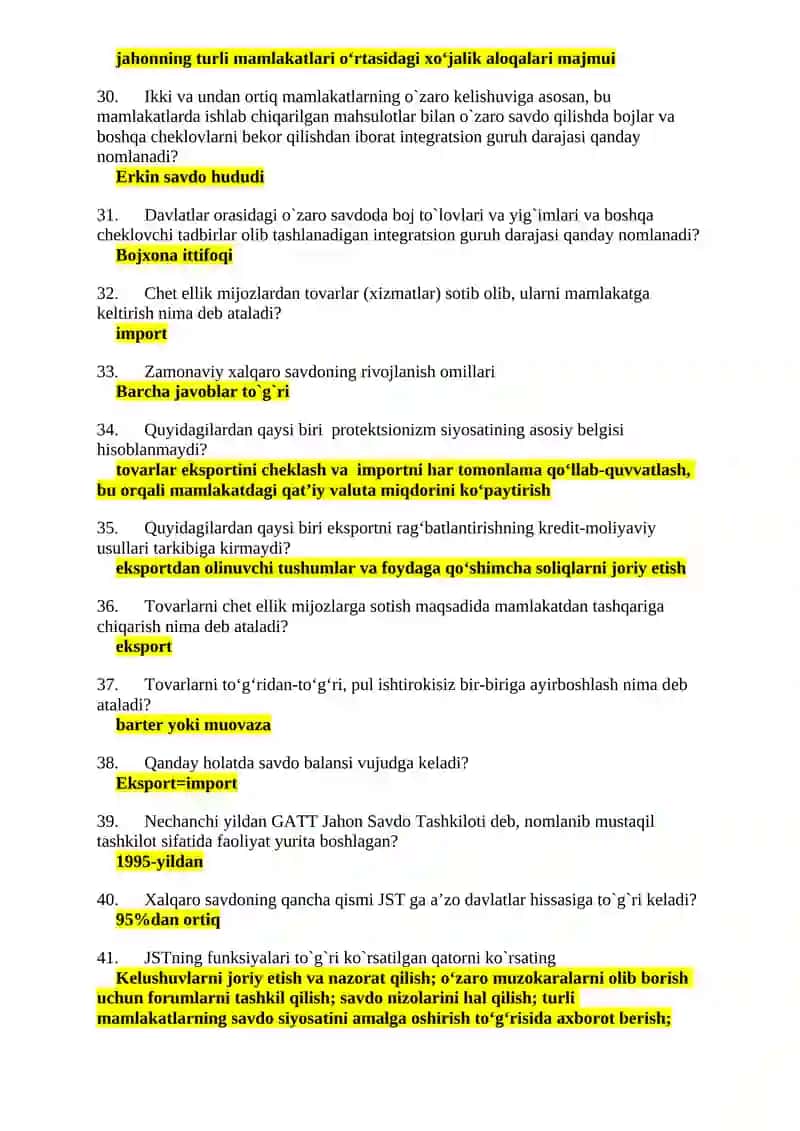 INTERNATIONAL TRADE AND TRADE POLICY 3