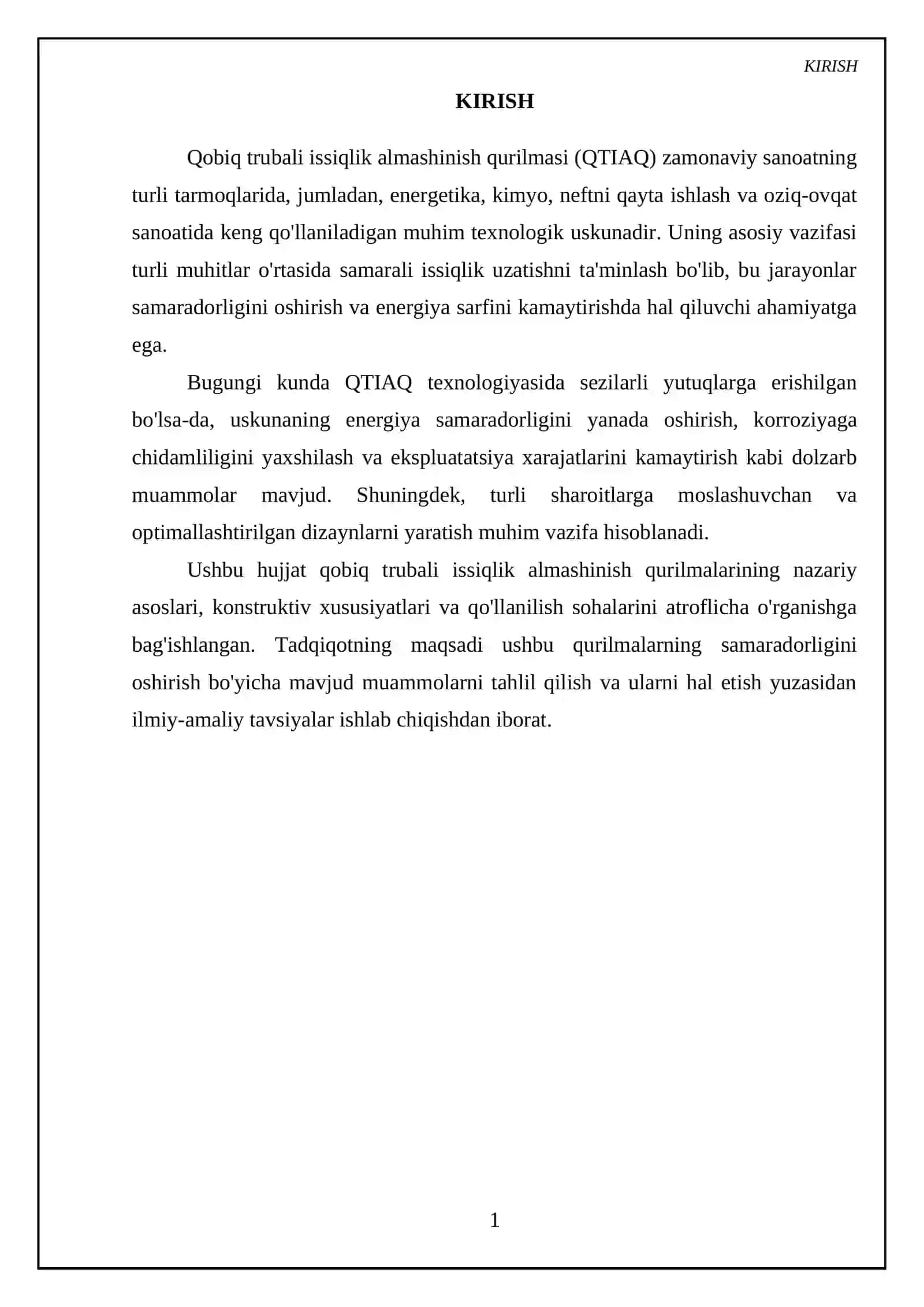 Qobiq trubali issiqlik almashinish qurilmasi 3