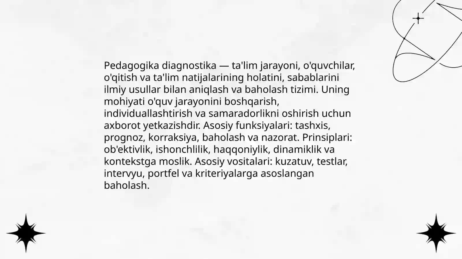 Pedagogika diagnostika tushunchasi 3