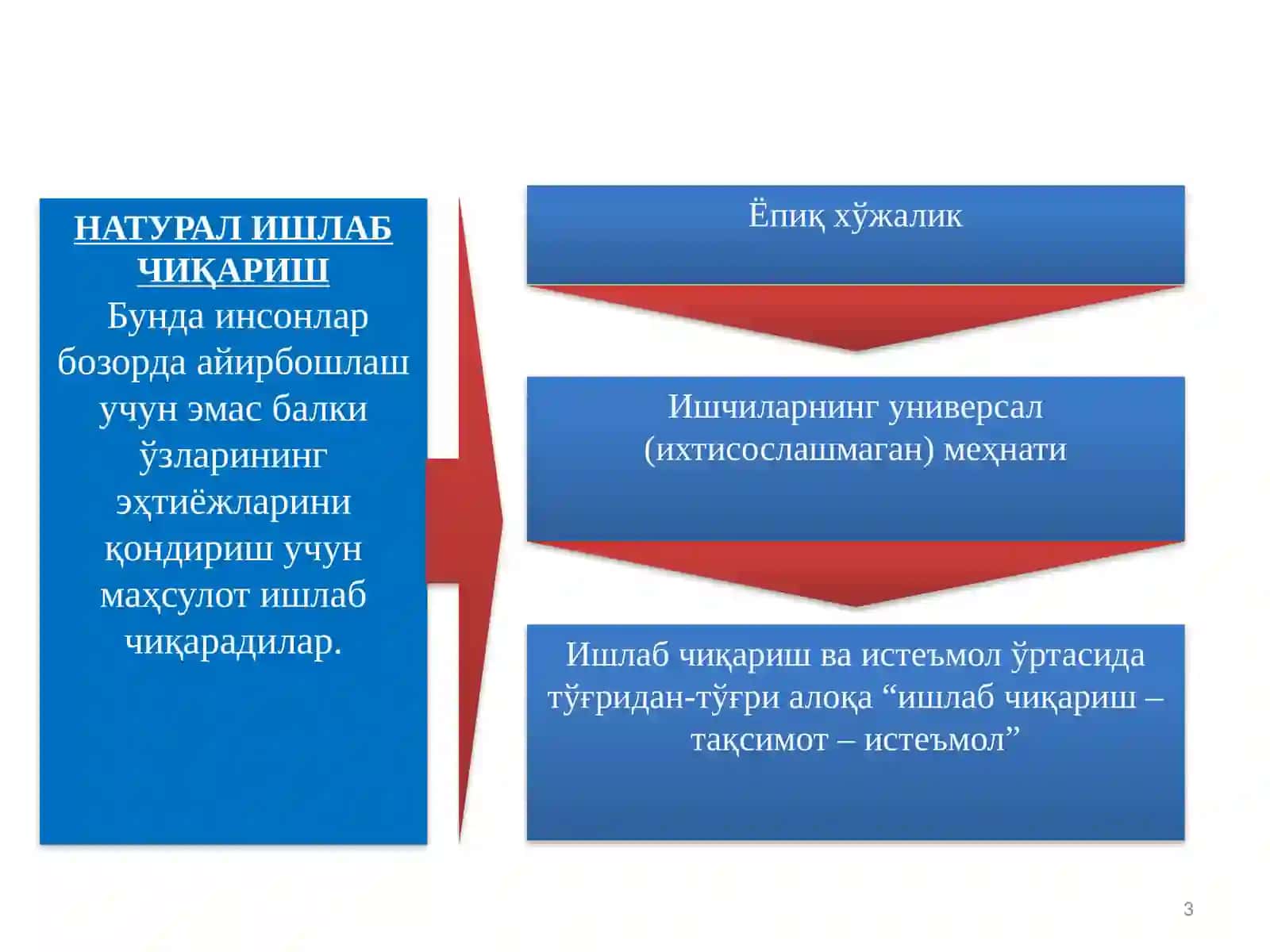 НАТУРАЛ ИШЛАБ ЧИҚАРИШ 3