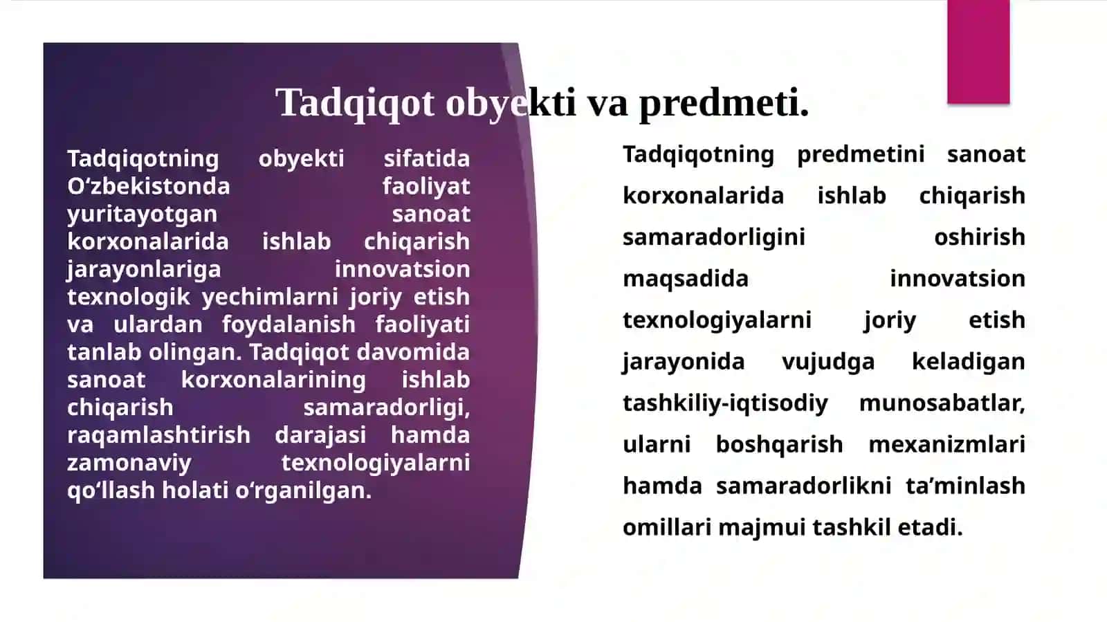 Magistrlik dissertatsiyasi mavzusi 3