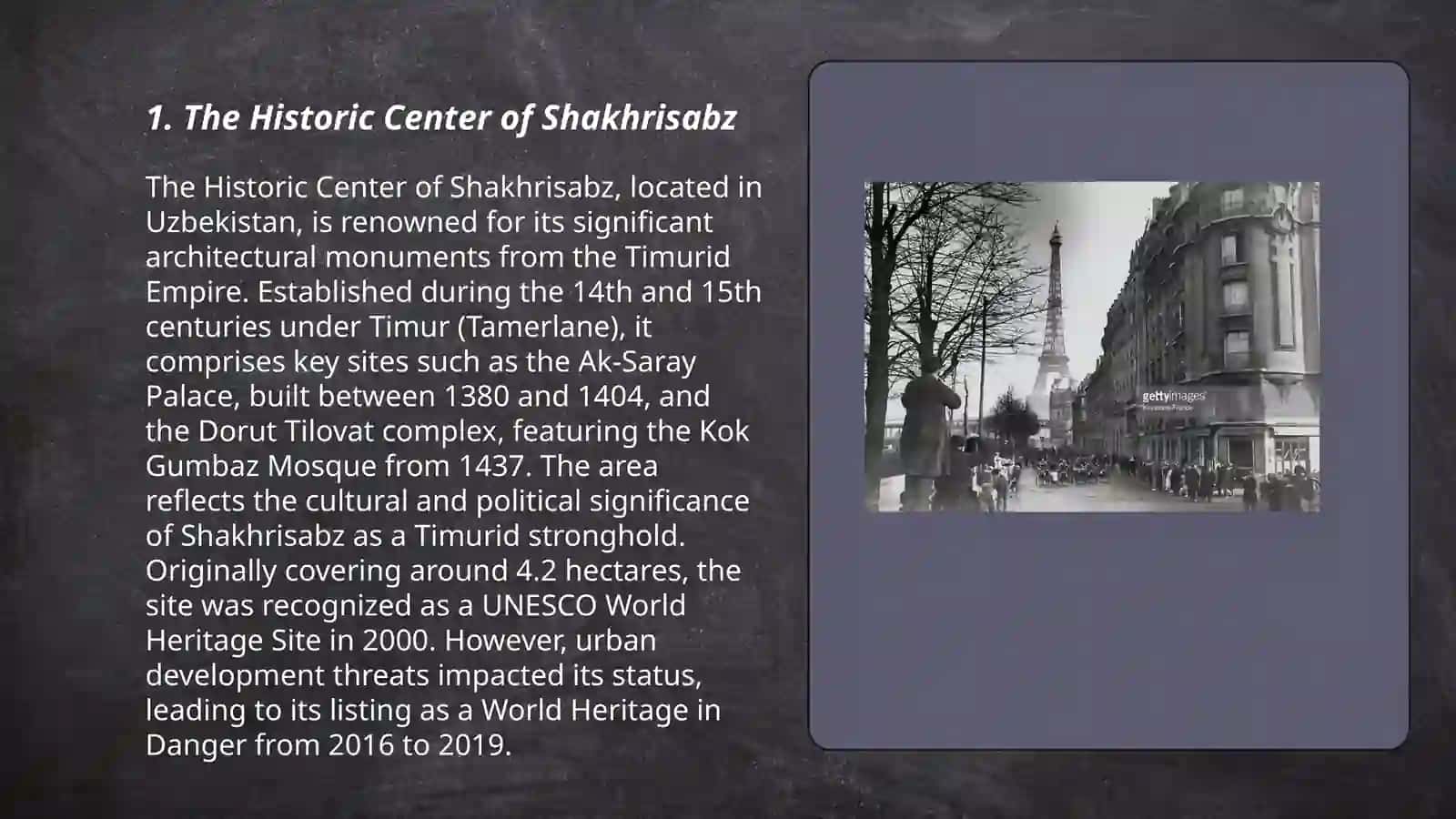 The Historic Center of Shakhrisabz 3