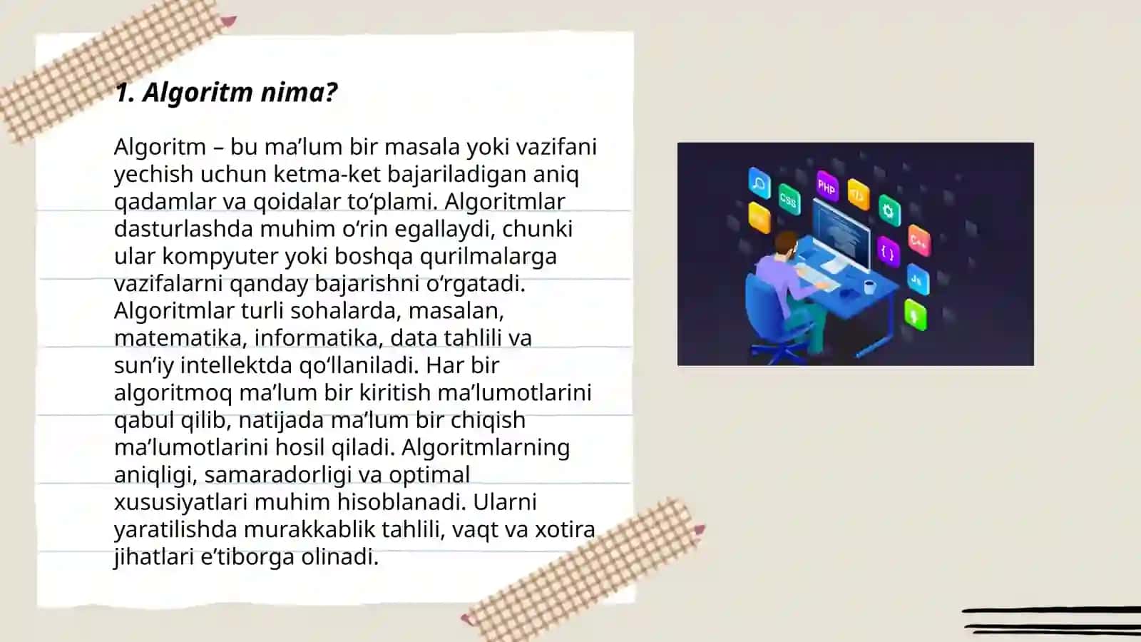 Algoritmni tuzish 3