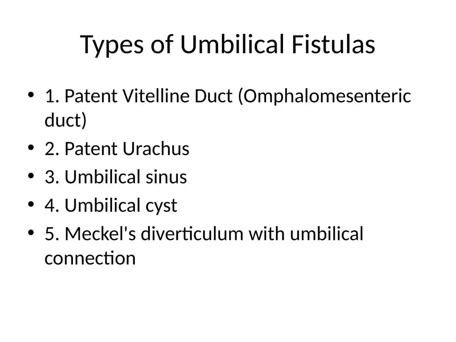 Umbilical Fistulas 3