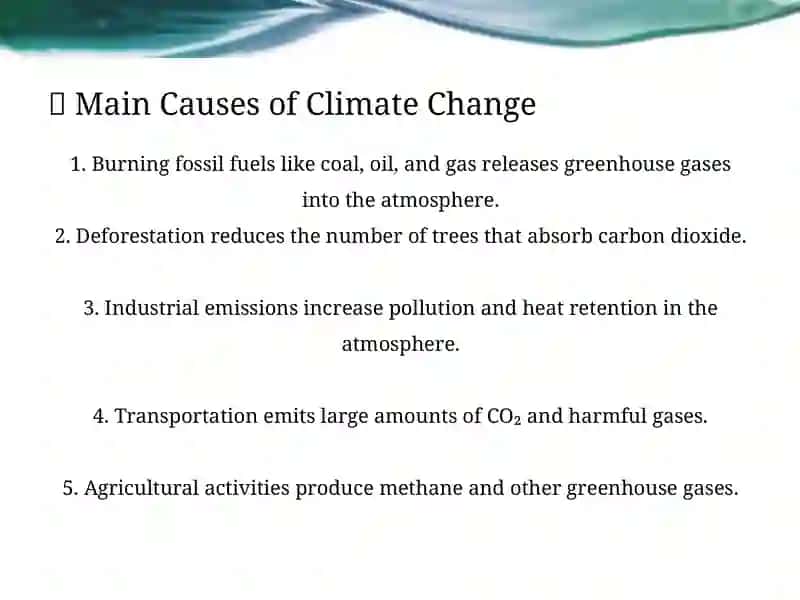 Climate Changes and Its Effects 3