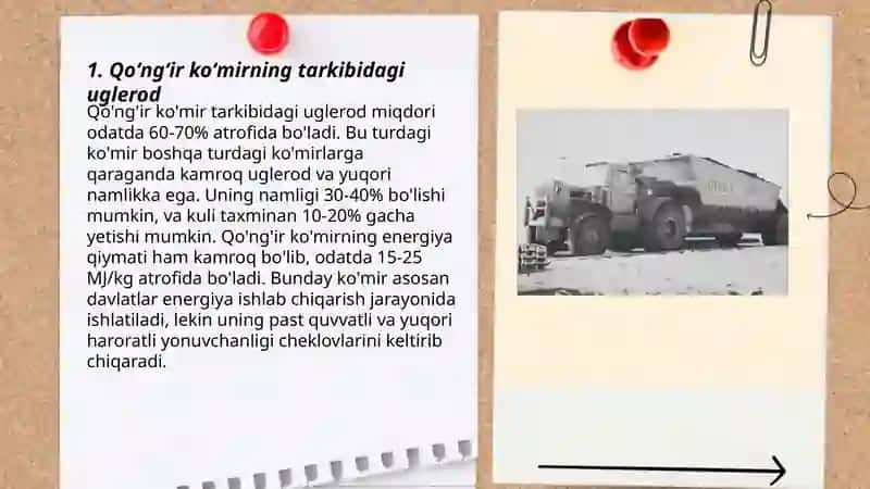 Qoʻngʻir koʻmirning kimyoviy tarkibi 3