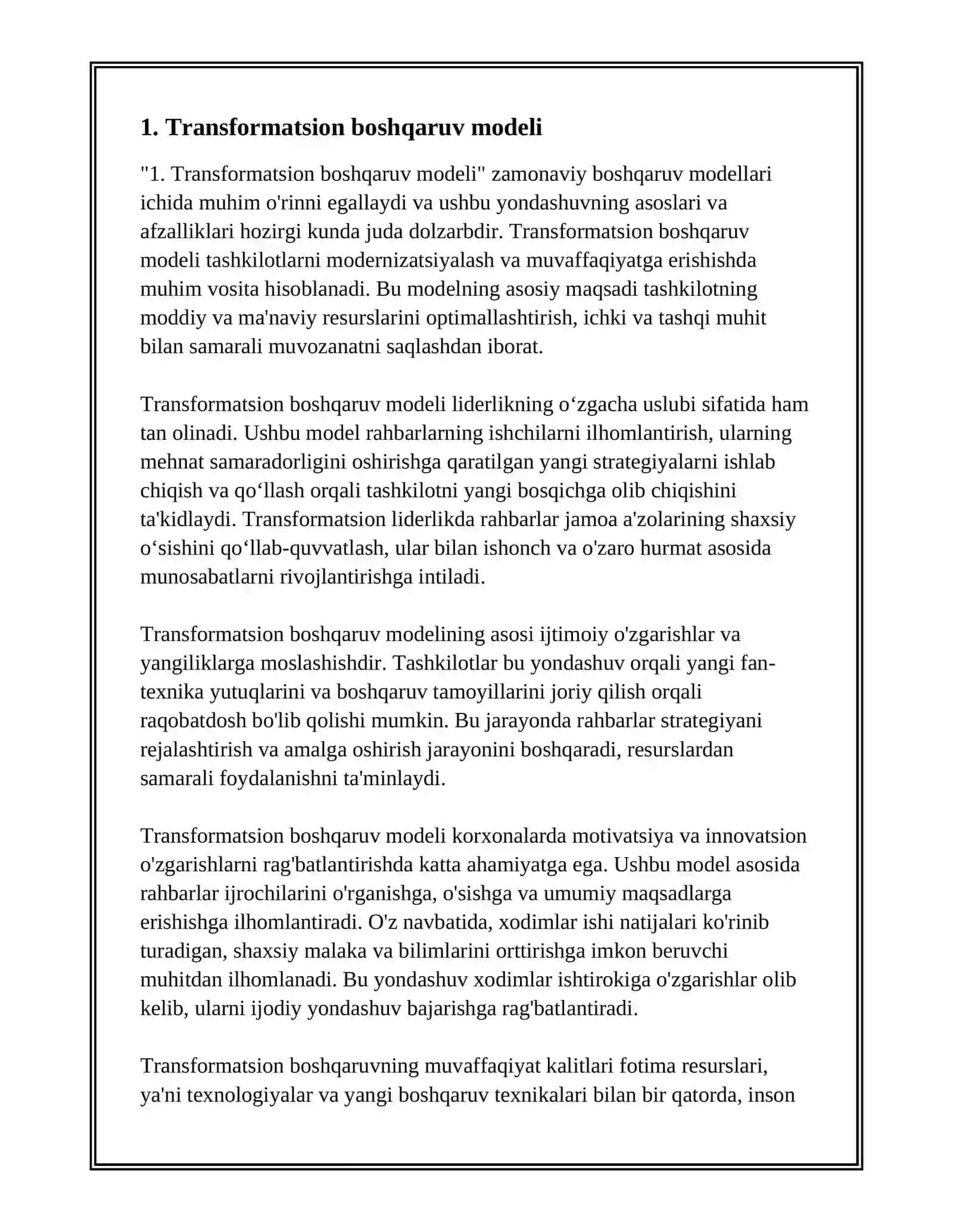 ZAMONAVIY BOSHQARUV MODELLARI 3