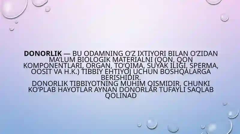 Bioetika Fanidan Mustaqil Ish 3