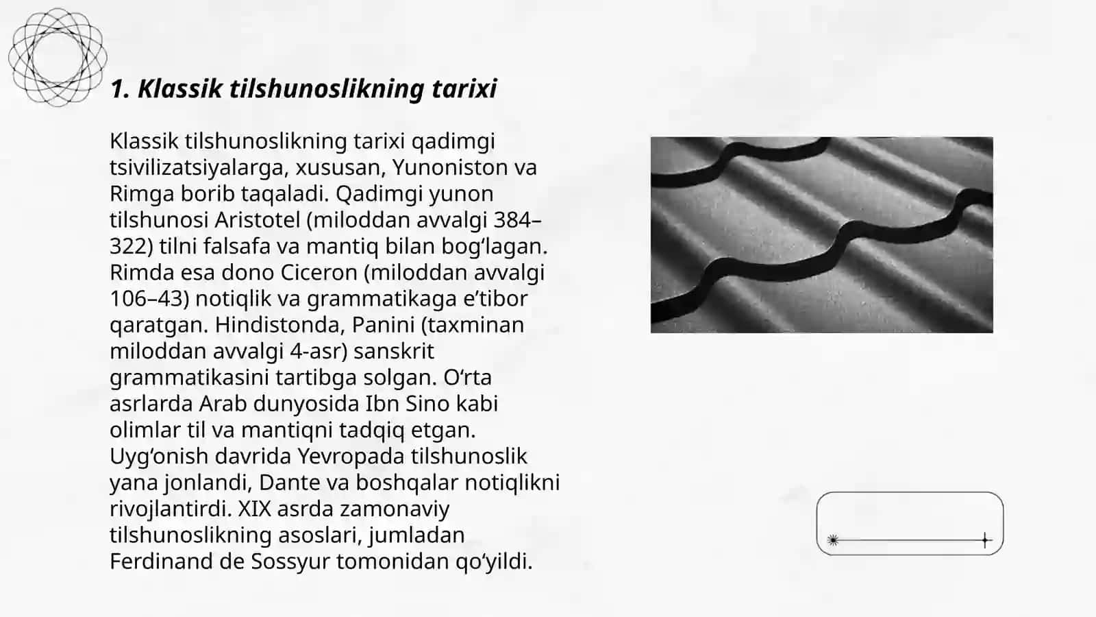 Klassik tilshunoslik.Yunon va Rim tilshunosligi 3