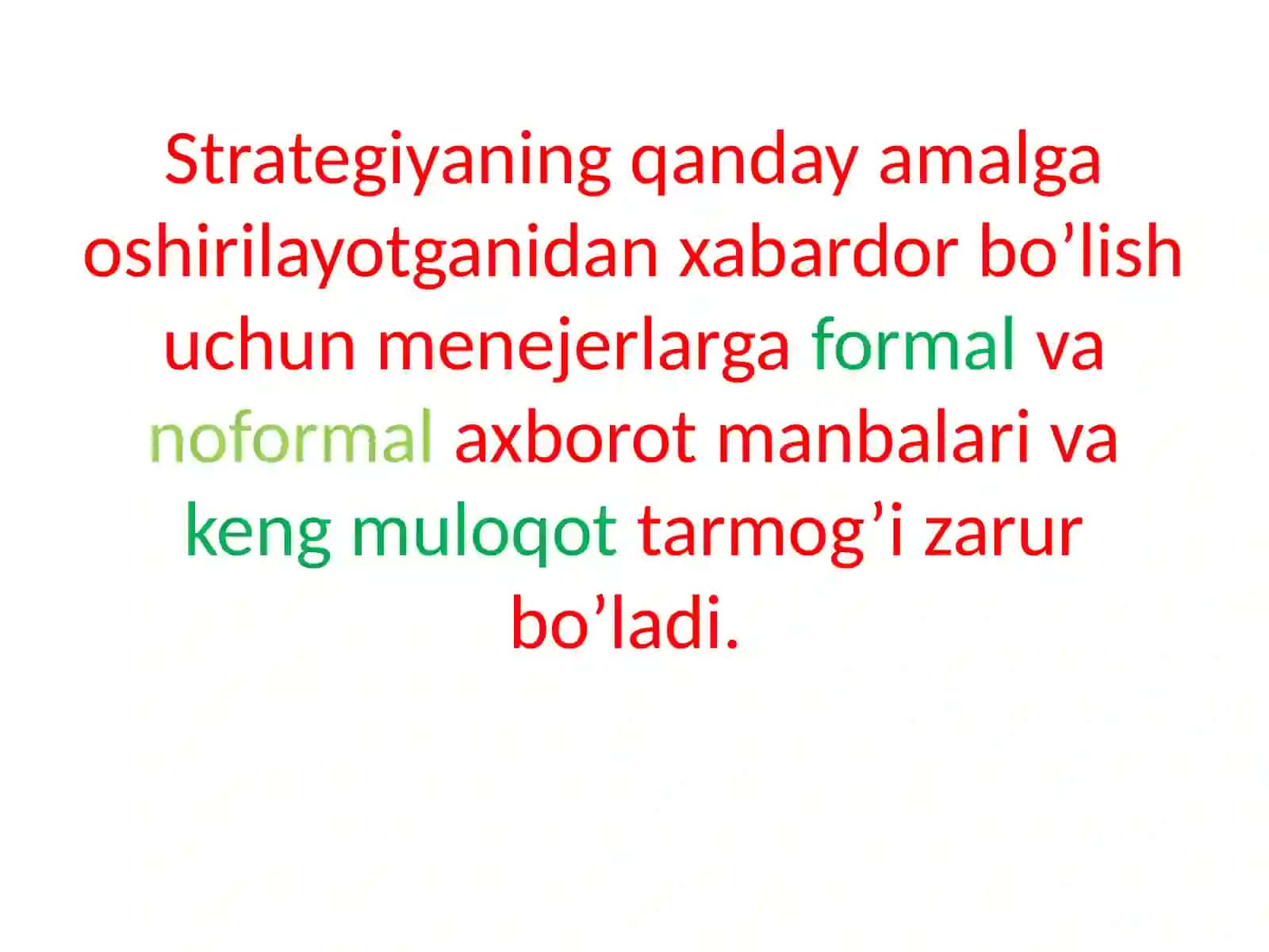 STRATEGIK YETAKCHILIKNI TA’MINLASH 3