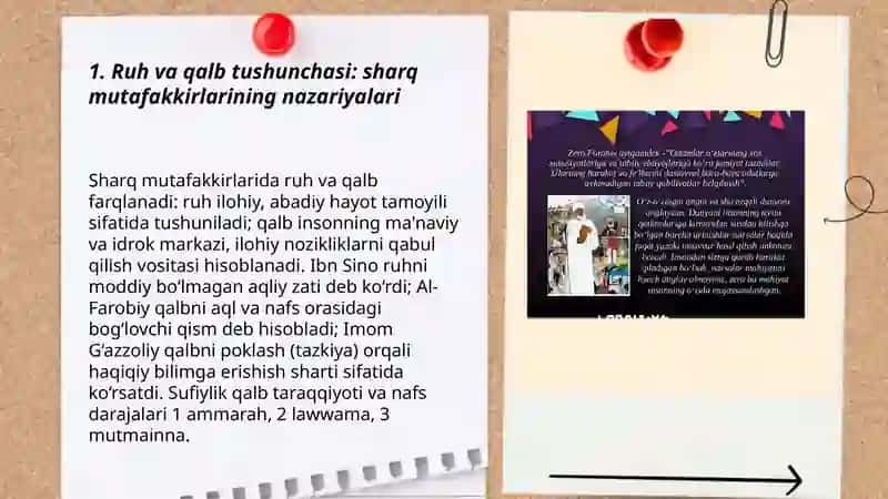 Sharq mutafakkirlarining psixologik g'oyalari 3