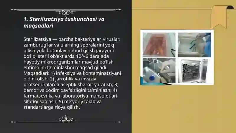 Sterilizatsiya usullarini oʻzlashtirish 3
