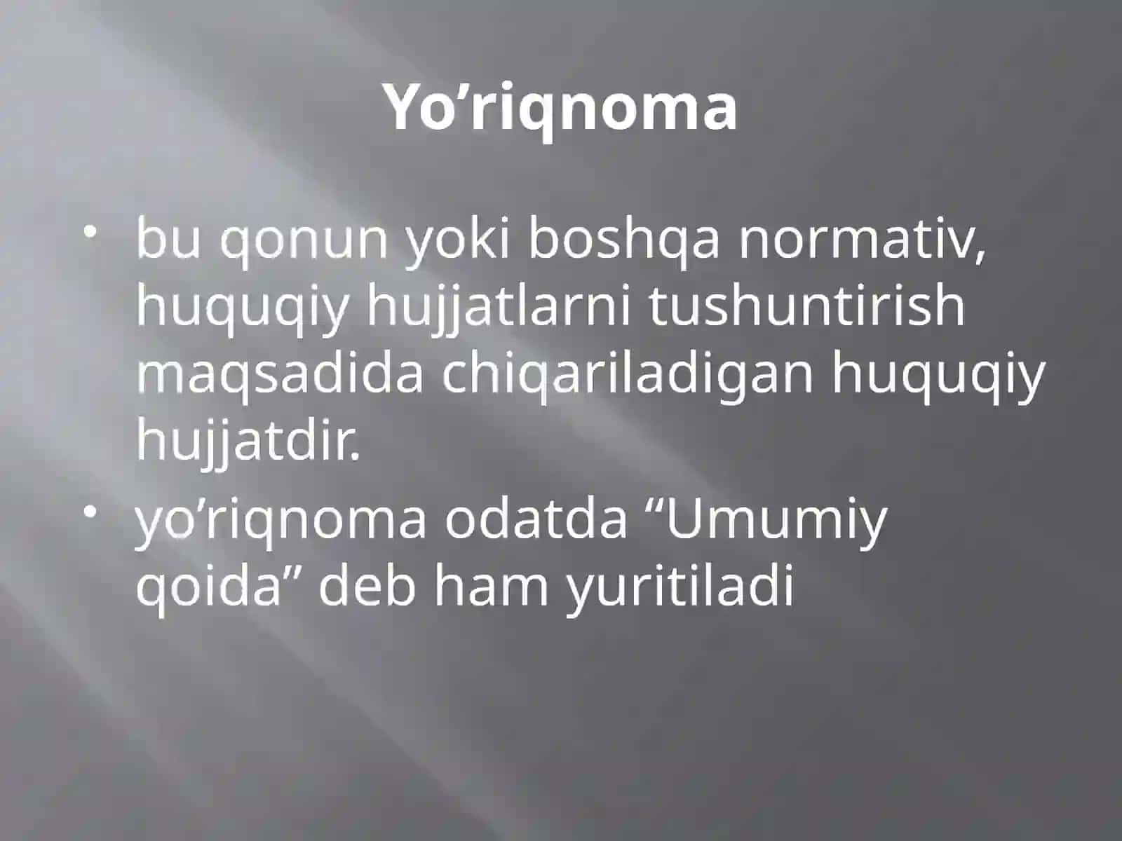 Yo’riqnoma 3