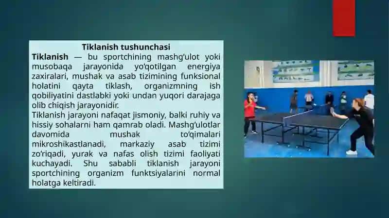 Sportda ish qobiliyatini tiklash vositalari 3