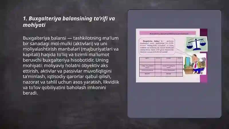 Buxgalteriya balansining mohiyati va tuzilishi 3