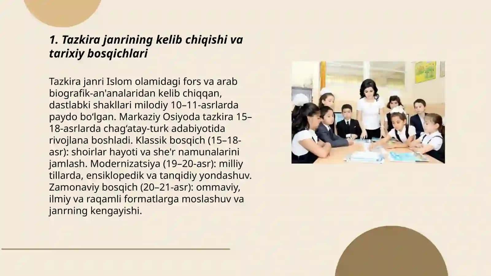 Tazkira janri va uning zamonaviy ko'rinishlari 3