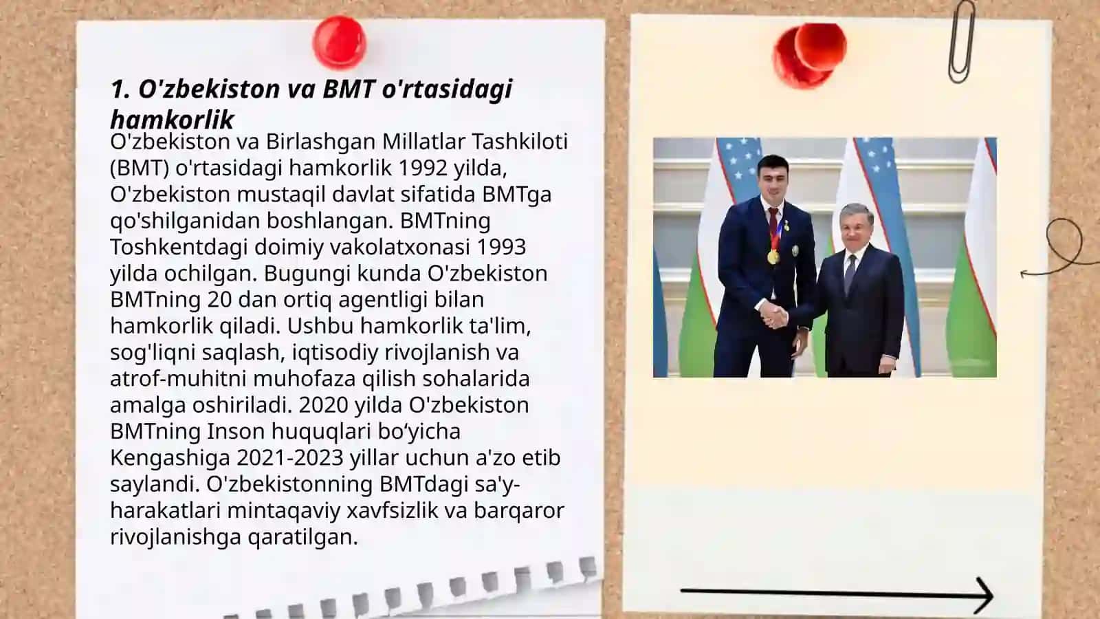 O'zbekiston va BMT o'rtasidagi hamkorlik 3