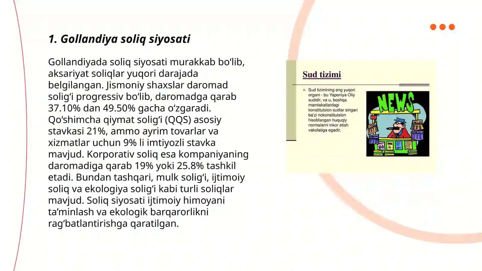 Gollandiya Soliq Tizimi 3