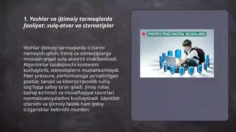 Yoshlarning internetdagi faolligi va uning ijtimoiy oqibatlari 3