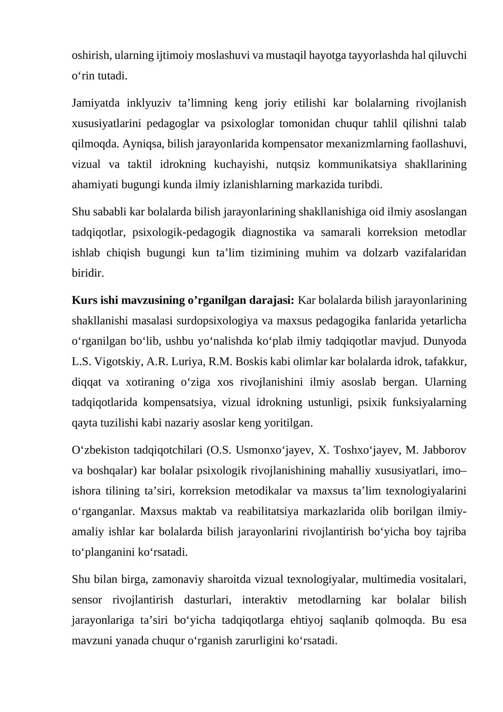 Kar bolalarda bilish jarayonlarining shakillanishi 3