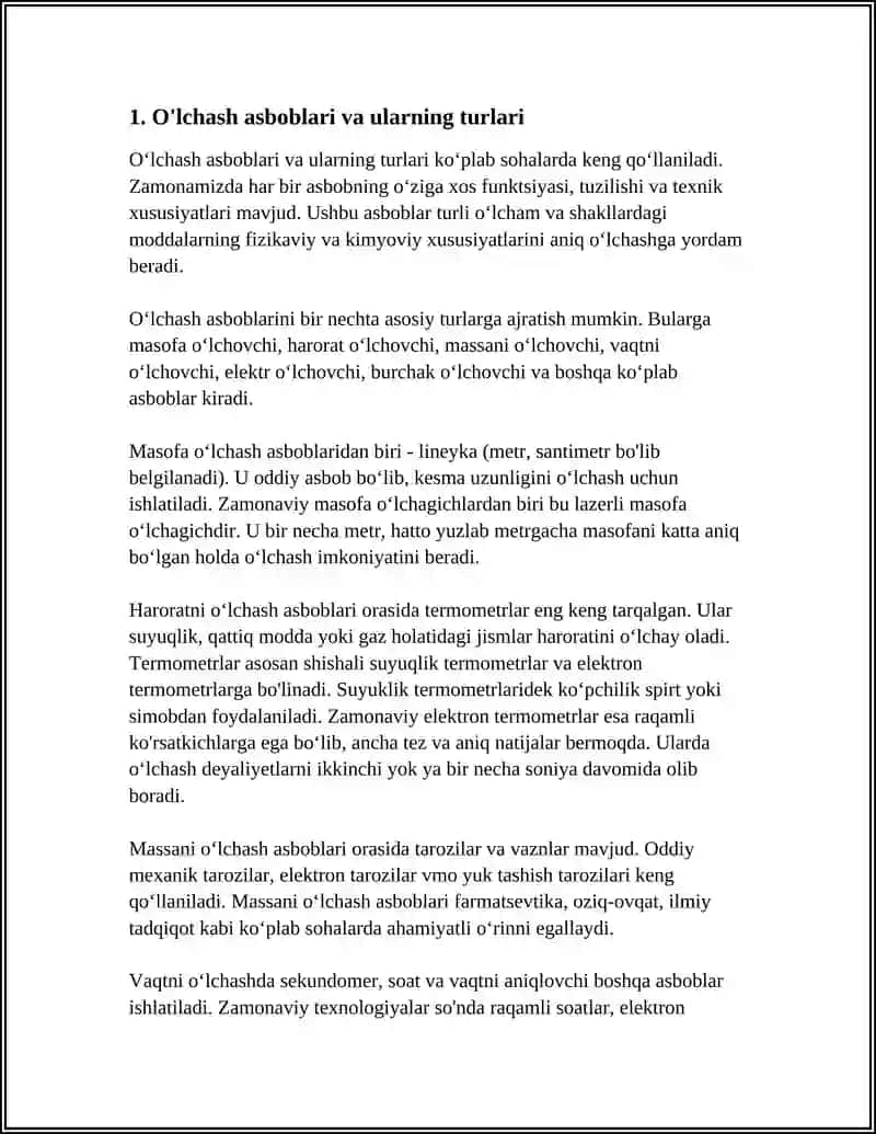 O'lchash asboblari va ularning turlari 3