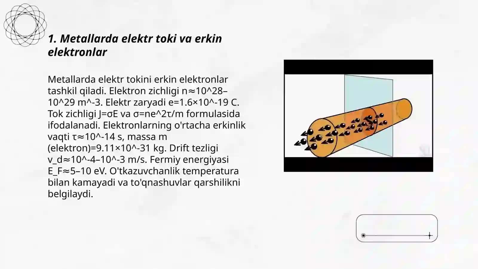 Metallarda elektr toki 3