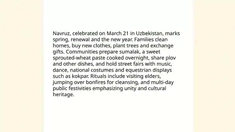 the holidays of uzbekistan 3