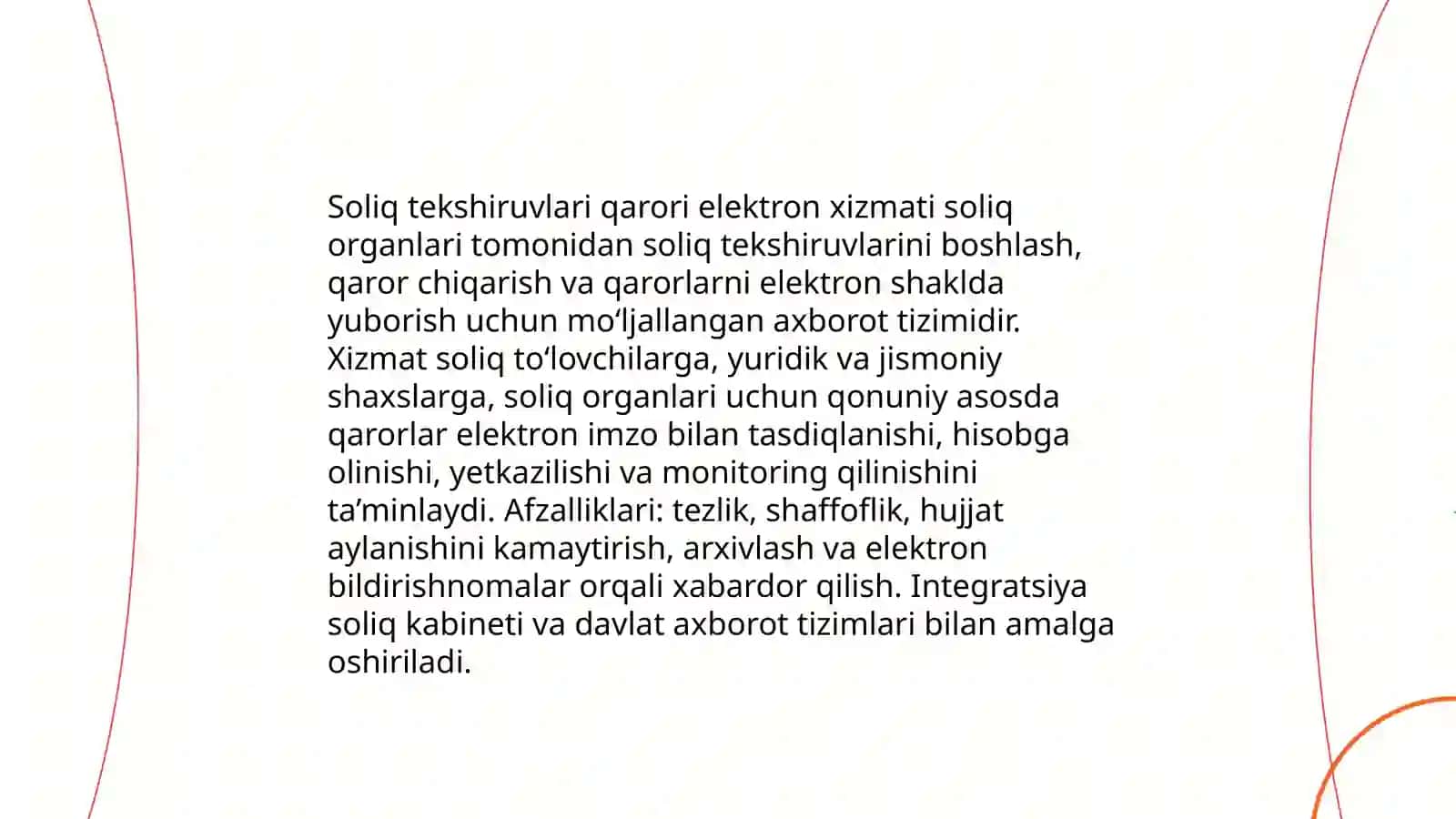 Soliq tekshiruvlari qarori elektron xizmati 3