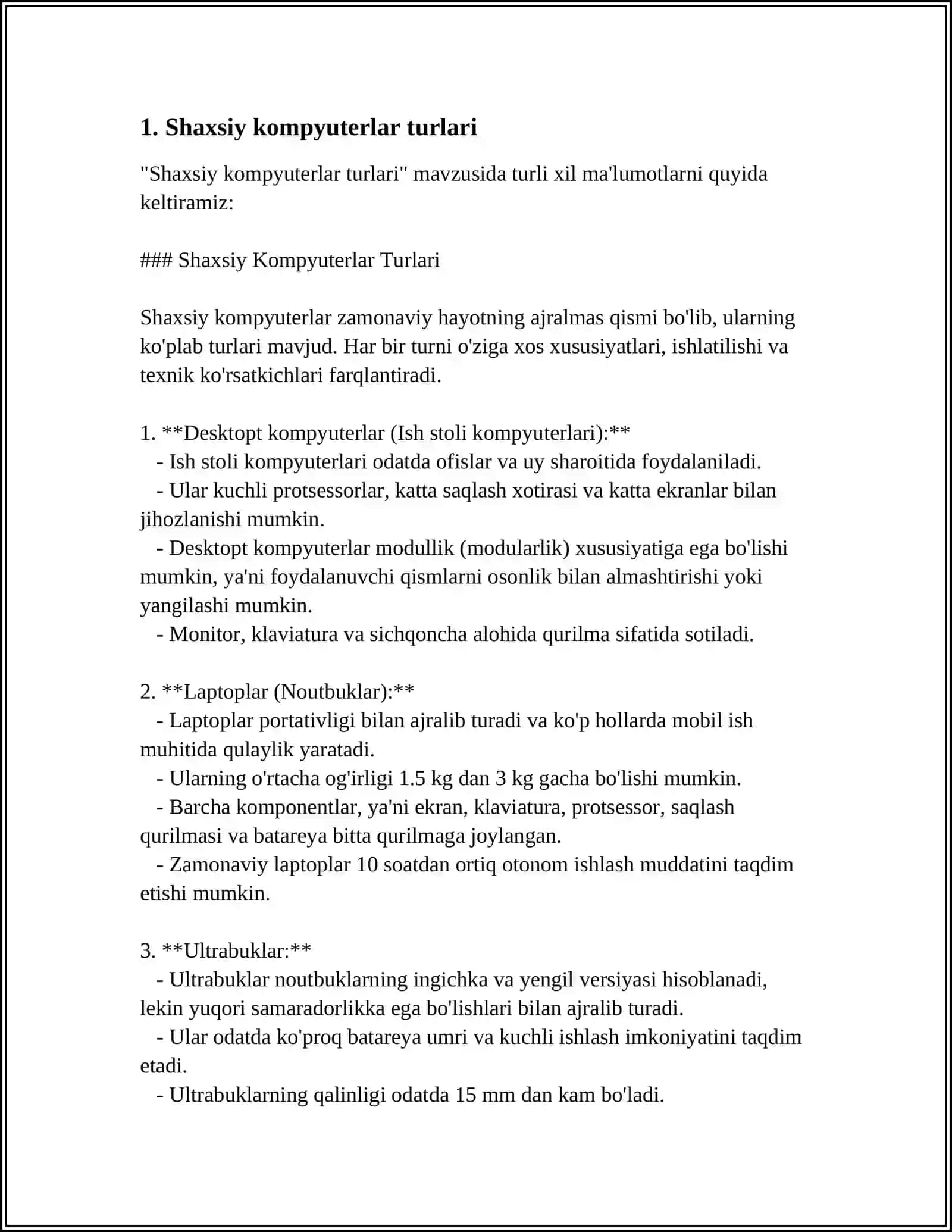 ZAMONAVIY KOMPYUTERLAR KLASIFIKATSIYASI 3