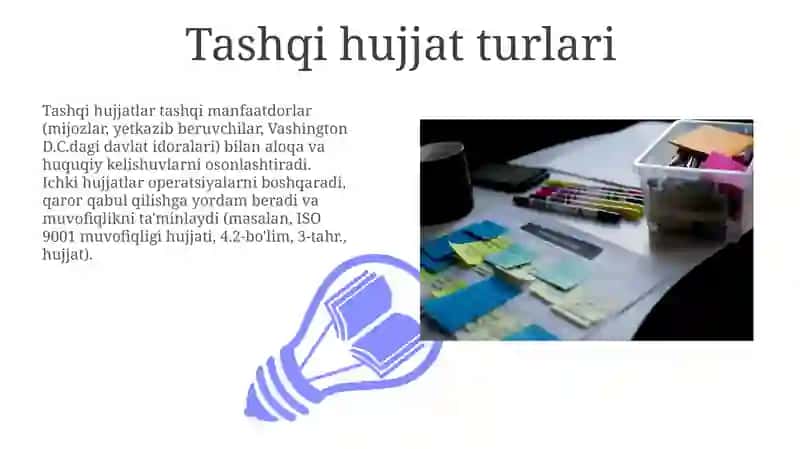 Tashkiliy hujjatlarning vazifasi 3