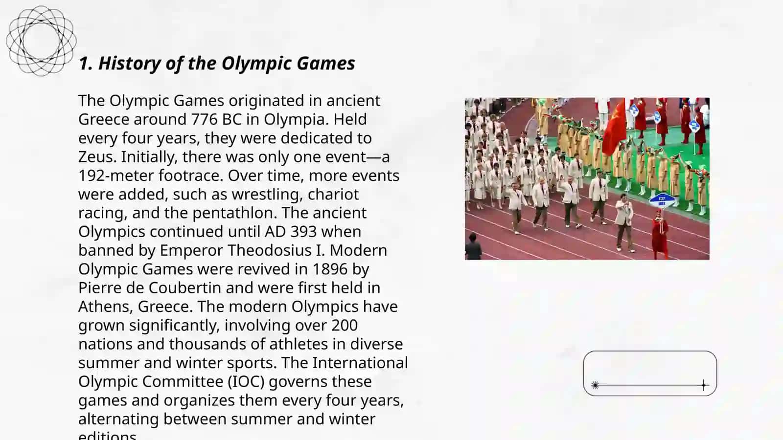The Olympic games 3