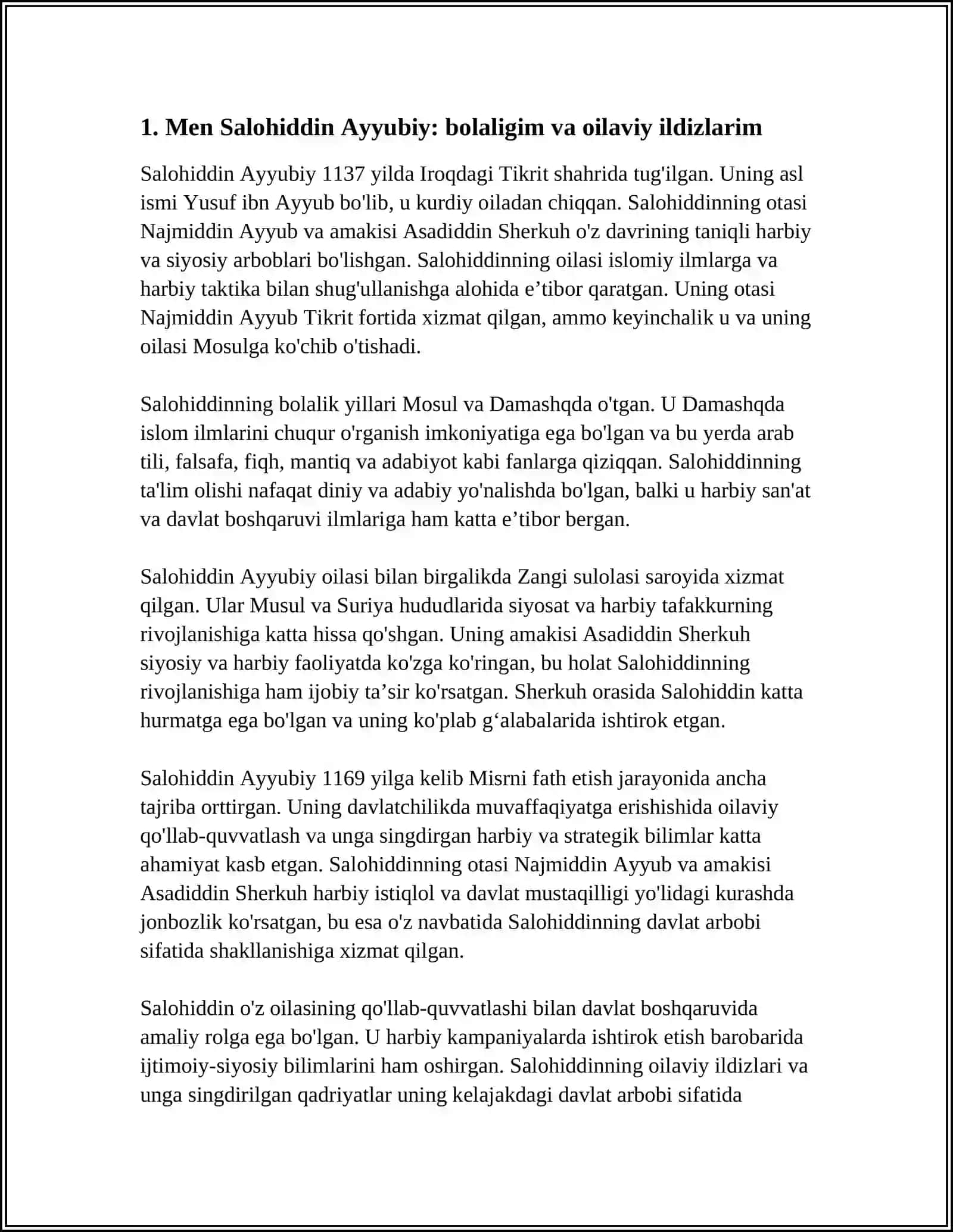 MEN SALOHIDDIN AYYUBIY 3