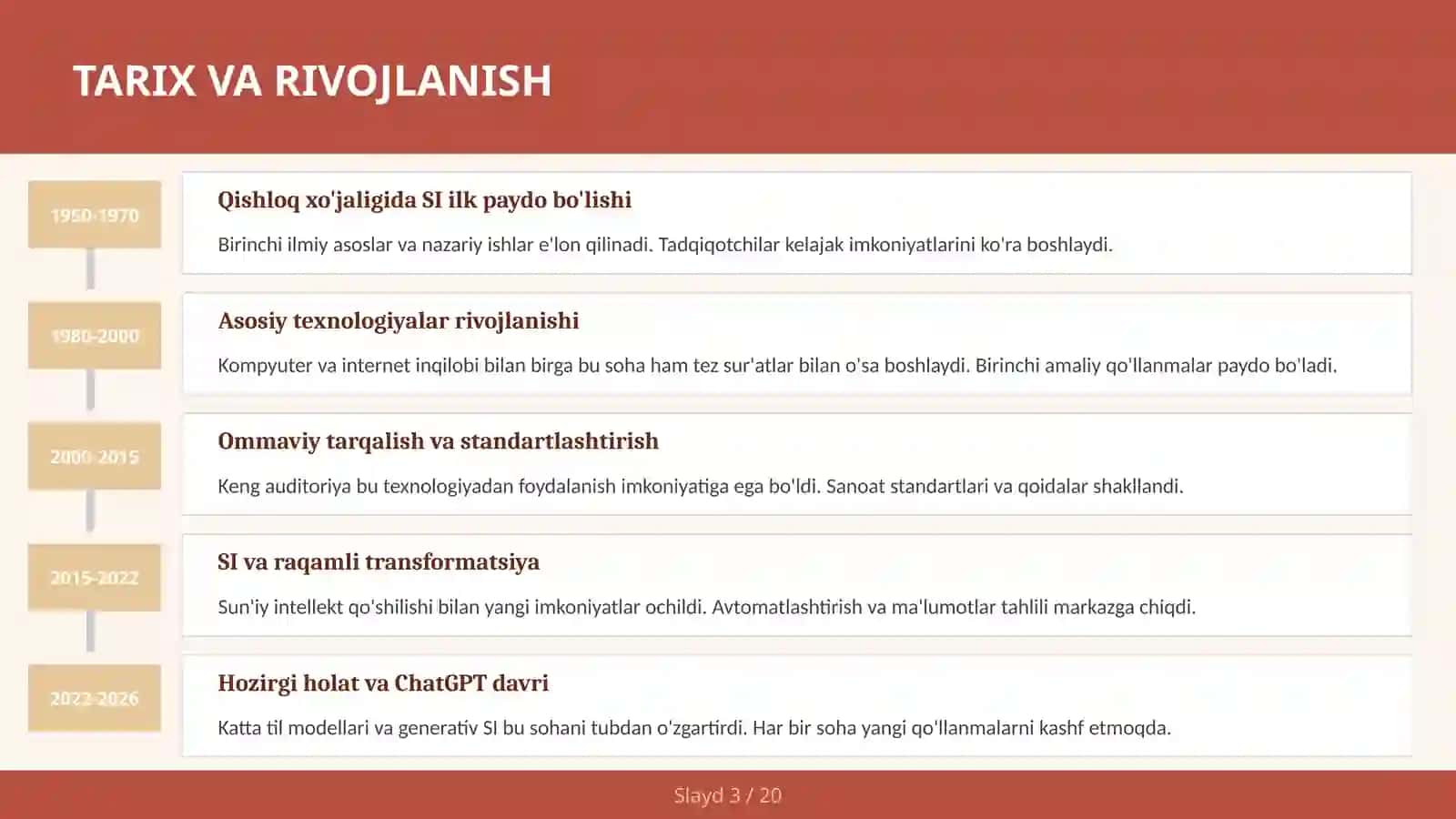 Qishloq xo'jaligida SI 3