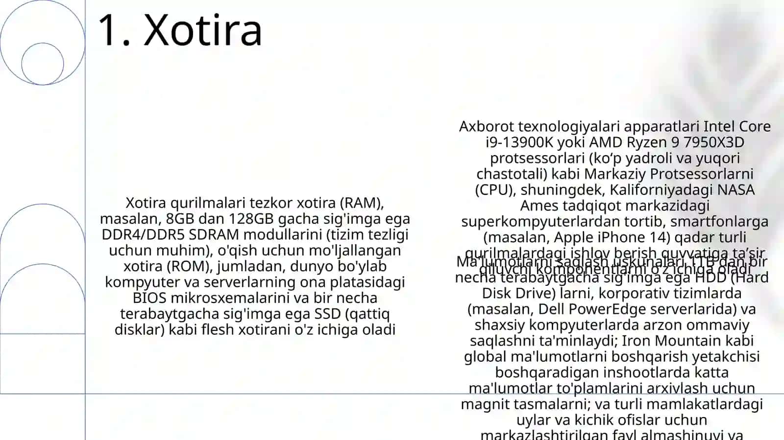 Axborot texnologiyalarining texnik vositalari 3