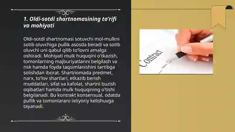 Oldi-sotdi shartnomasi 3