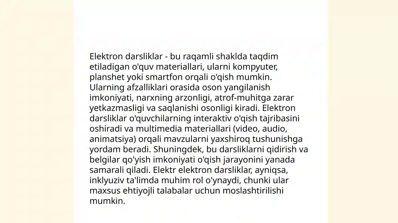 Elektron darsliklar va ularning afzalliklari 3