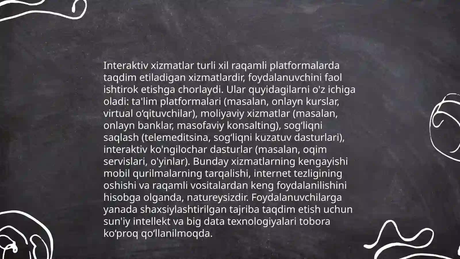 INTERAKTIV XIZMATLAR VA ULAR BILAN ISHLASH 3