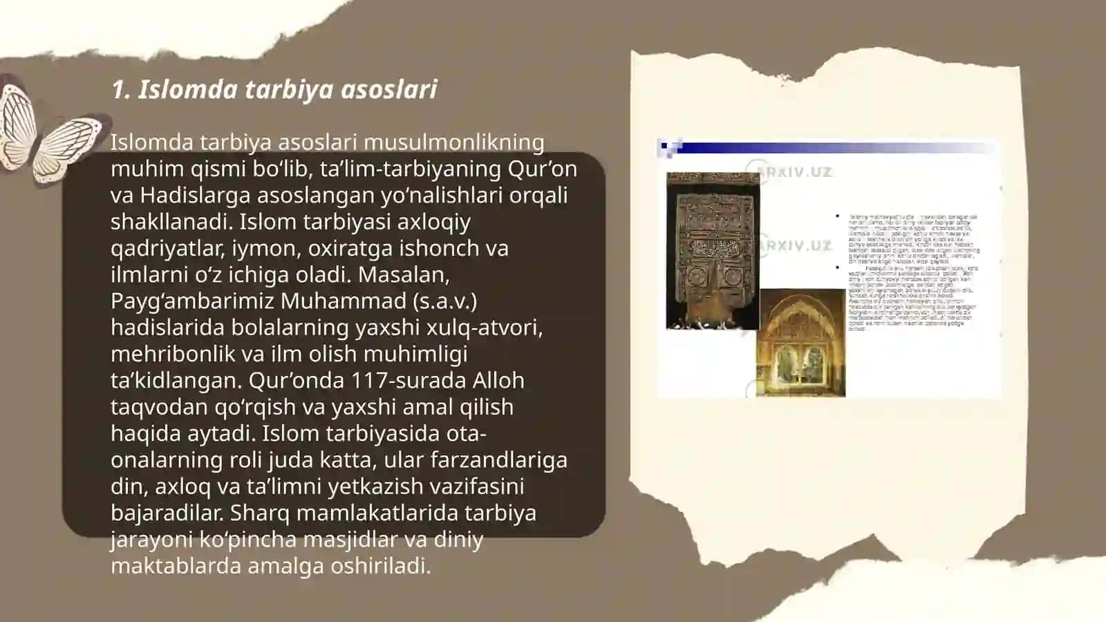 Islom dini va o'zbekona tarbiya 3