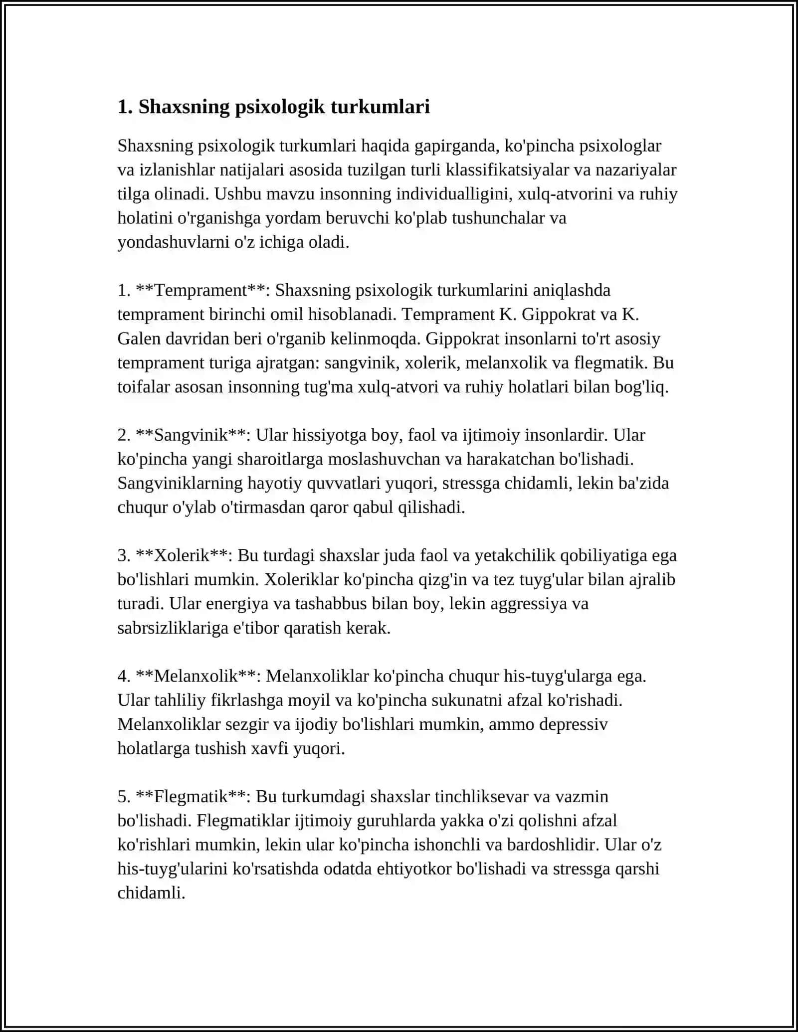 SHAXSLARARO MUNOSABATLAR PSIXODIAGNOSTIKA USULLARI 3