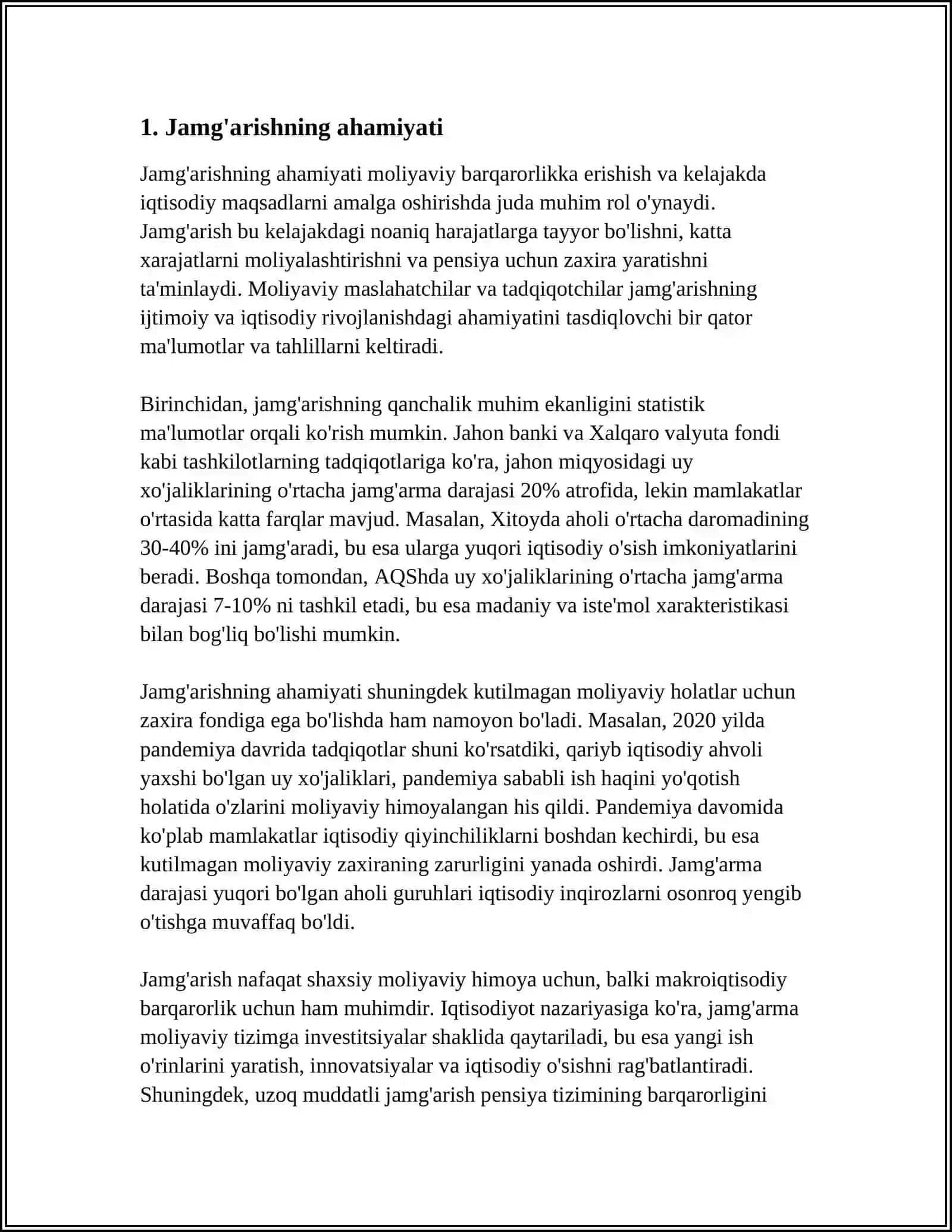 JAMG‘ARISH VA ISTEMOL JARAYONLARI 3
