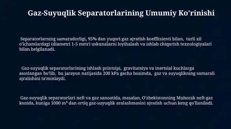Gaz-suyuqlik separatorlari 3