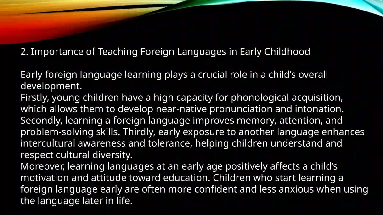 Contemporary foreign language teaching methods for children in their early years 3