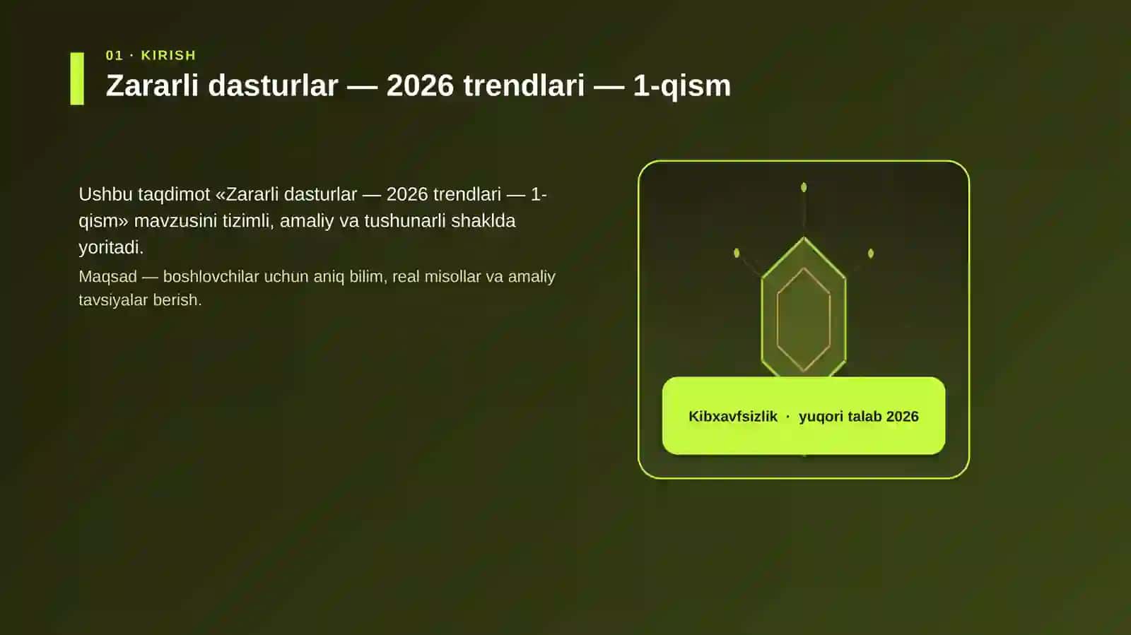 Zararli dasturlar — 2026 trendlari — 1-qism 3