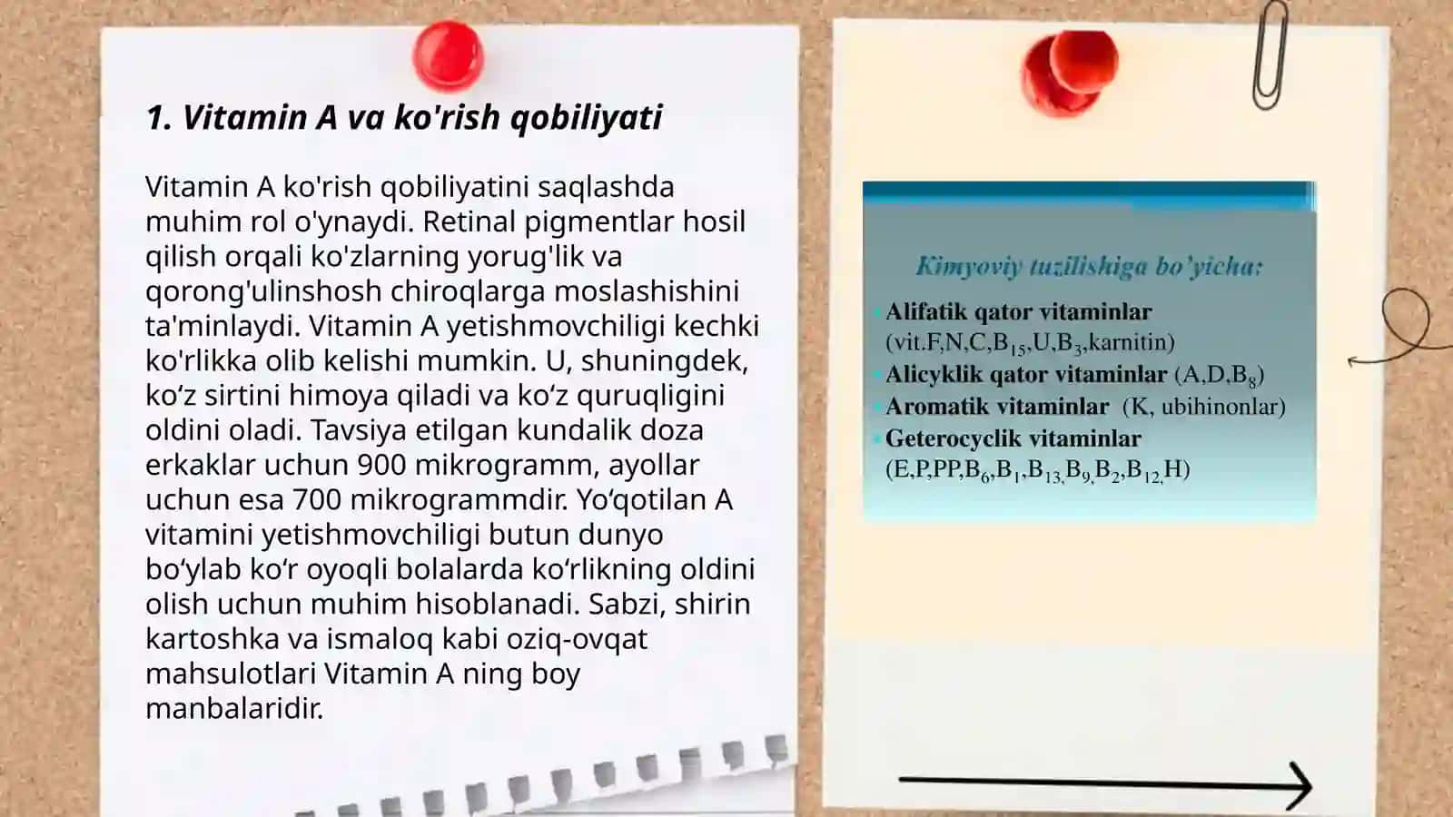 Vitaminlar va ularning tasiri 3