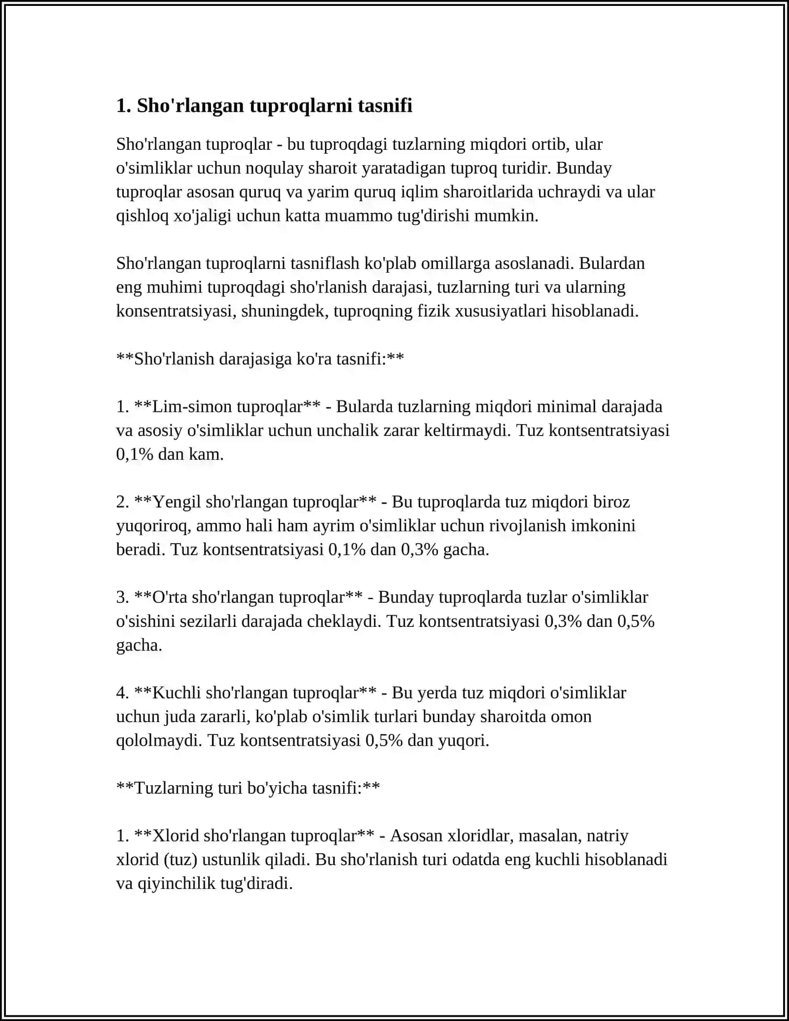 SHO'RLANGAN TUPROQLAR 3